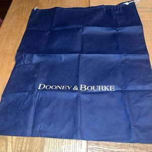 Dooney & Bourke Navy Blue Handbag Dust Bag Protective Storage Cover 21” X 18”